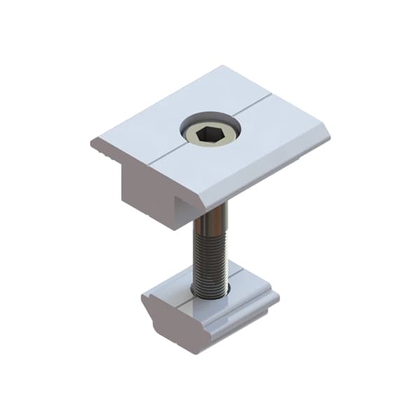 Aluminium Mid Clamp Solar Mounting Structure